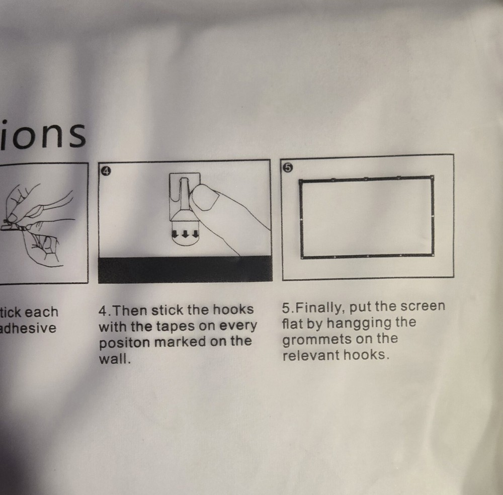 Simple Projection Screen 100” 16:9 - New