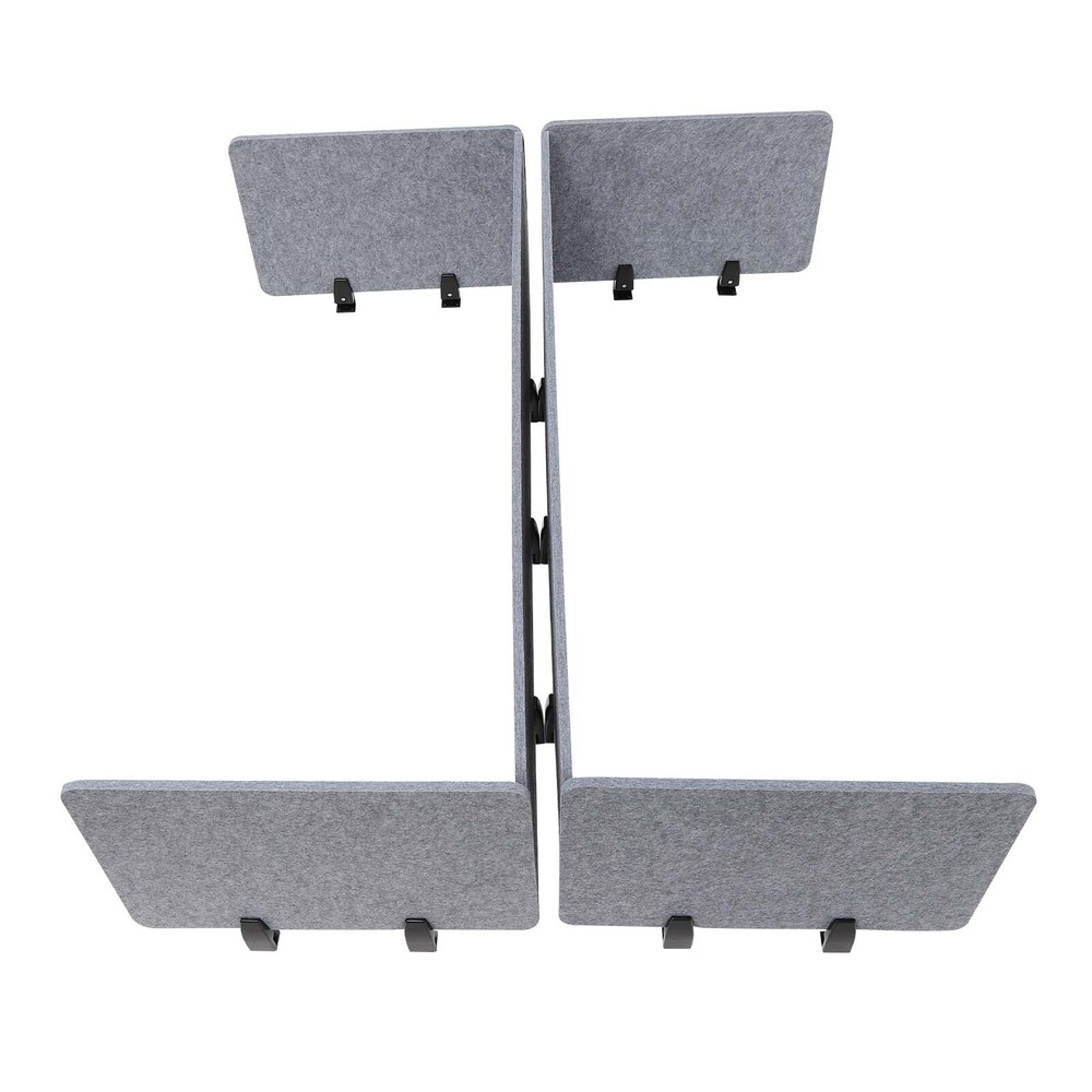 Clamp-On Acoustic Desk Divider Privacy Panel for Productive Workspaces