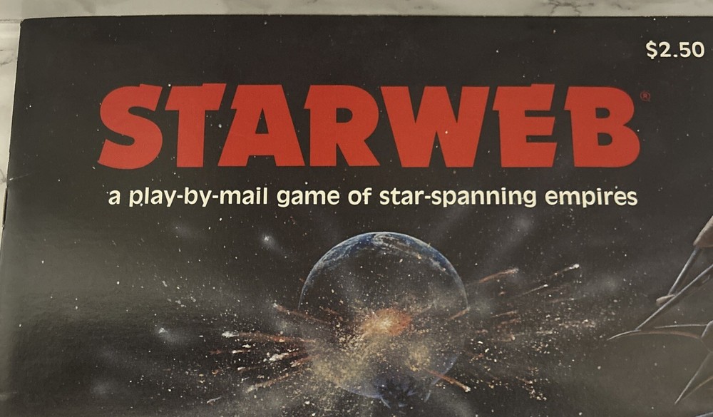 StarWeb Game by Mail Flying Buffalo 6th Edition Rules First Printing August 1981