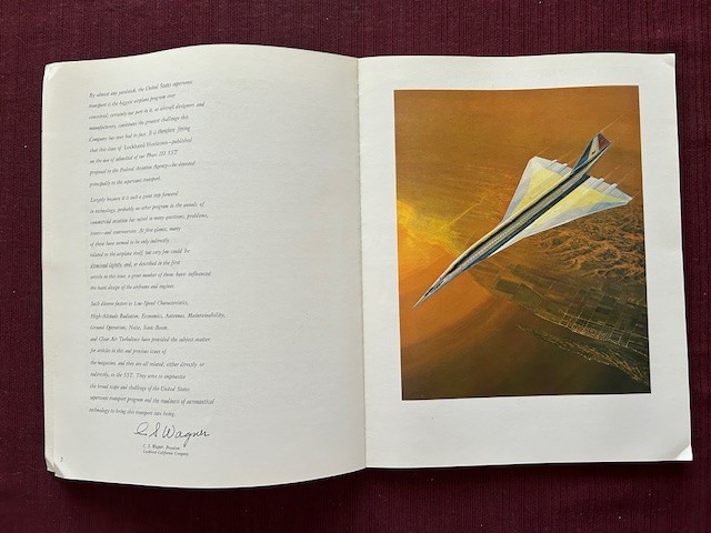 Lockheed Horizons 1966 Magazine Supersonic Transport