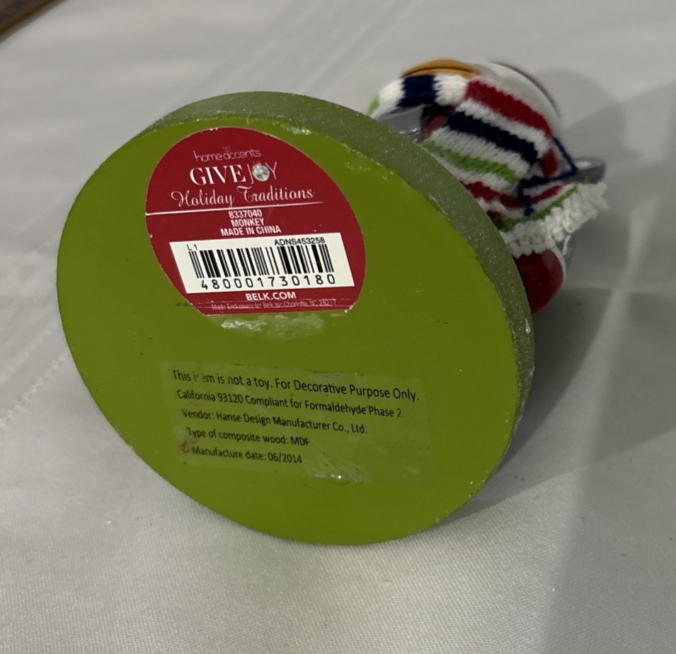 SOCK MONKEY CHRISTMAS NUTCRACKER