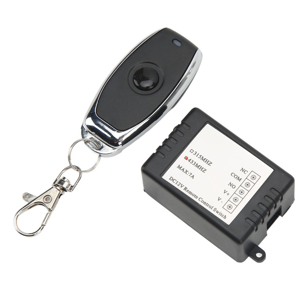 DC12V Remote Control Switch Battery Disconnect Switch Single Button 7A