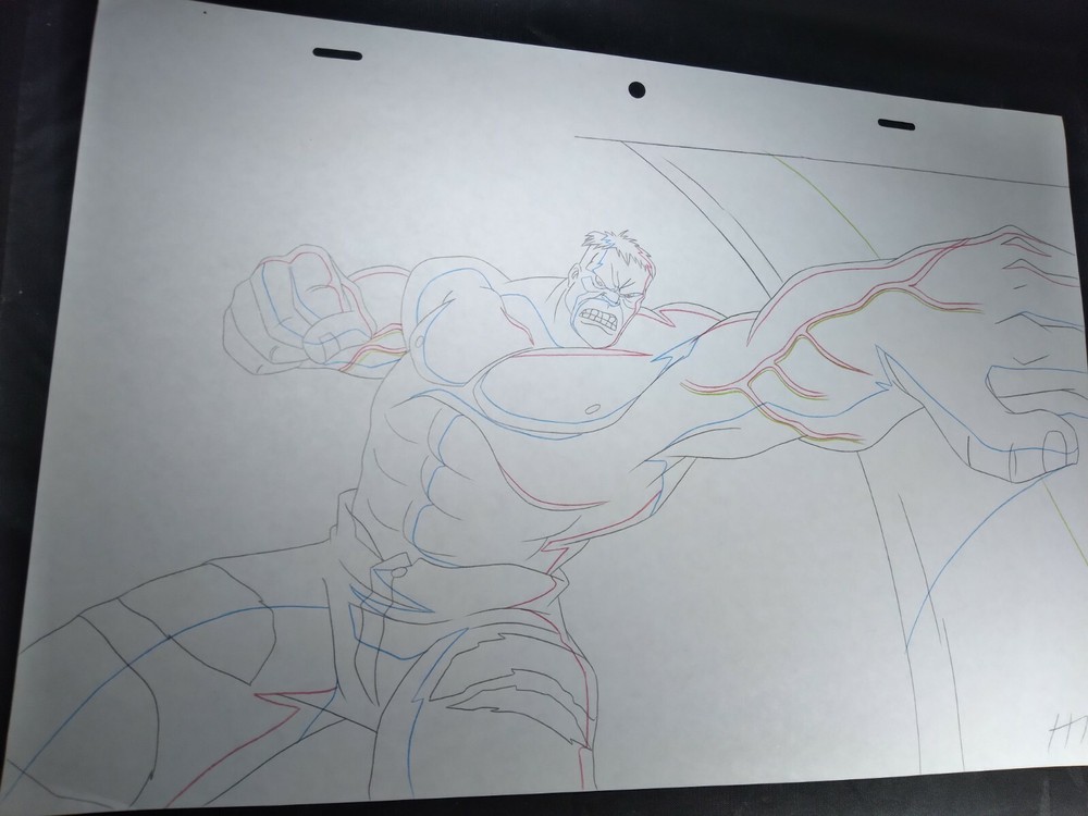 Marvel animation cels Production Art Marvel Comics AVENGERS ASSEMBLE THE HULK