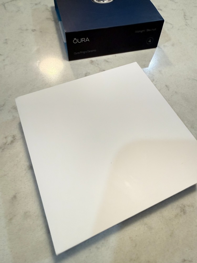 Oura Ring 4 Ceramic (Midnight), Size 4