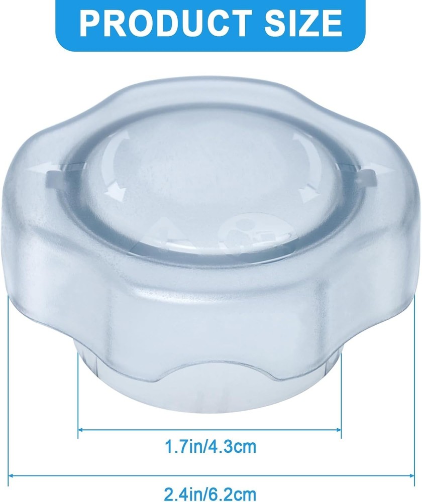 2-Pack Lid Plug Replacement for 64oz Low Profile Mixer Containers