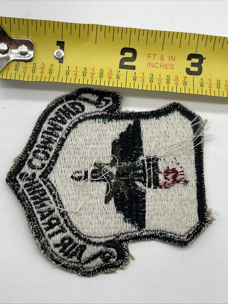 U.S. Military USAF Air Training Command Patch Insignia ERROR Cut White Back Sub