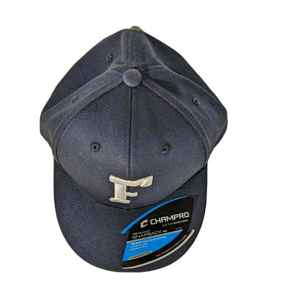 Navy Blue Hat with F Logo Snapback Medium - XL
