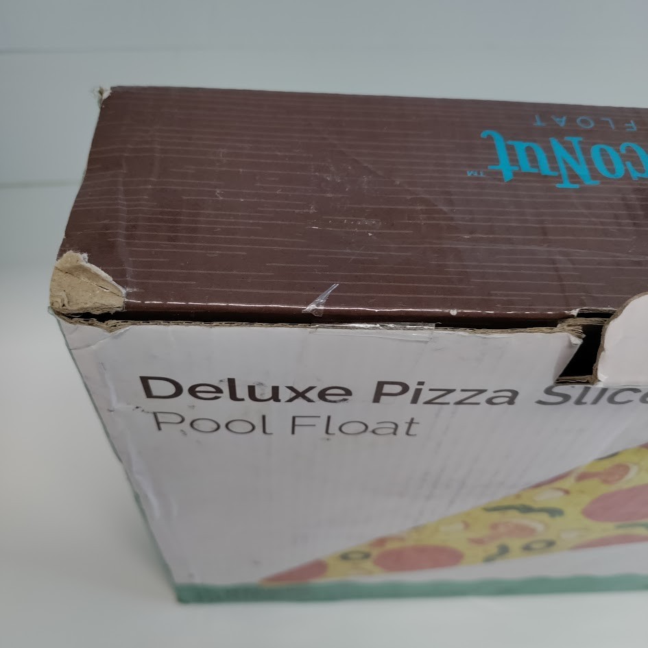CocoNut Float Deluxe Pizza Slice Pool Float 72"x43" Water Inflatable Lounge
