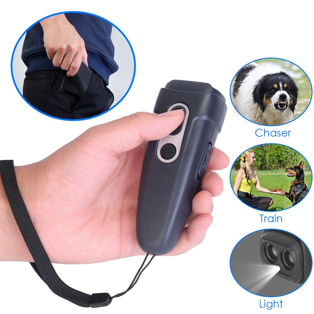 Ultrasonic Stop Barking Away Anti Bark Control with 4 Effective Modes LED Light