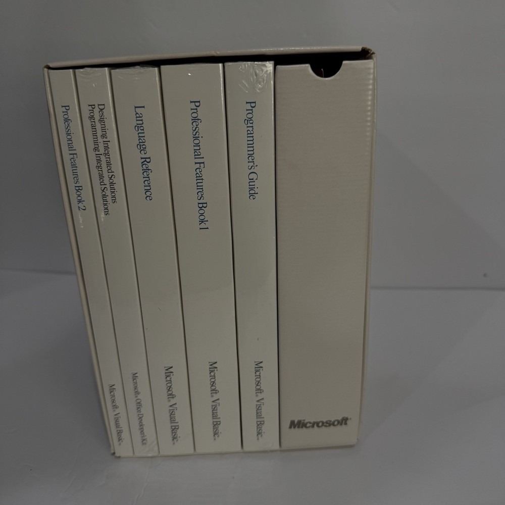 RARE Vintage Microsoft Dev Software Lot Visual Basic C++ FoxPro Promo NFR Box