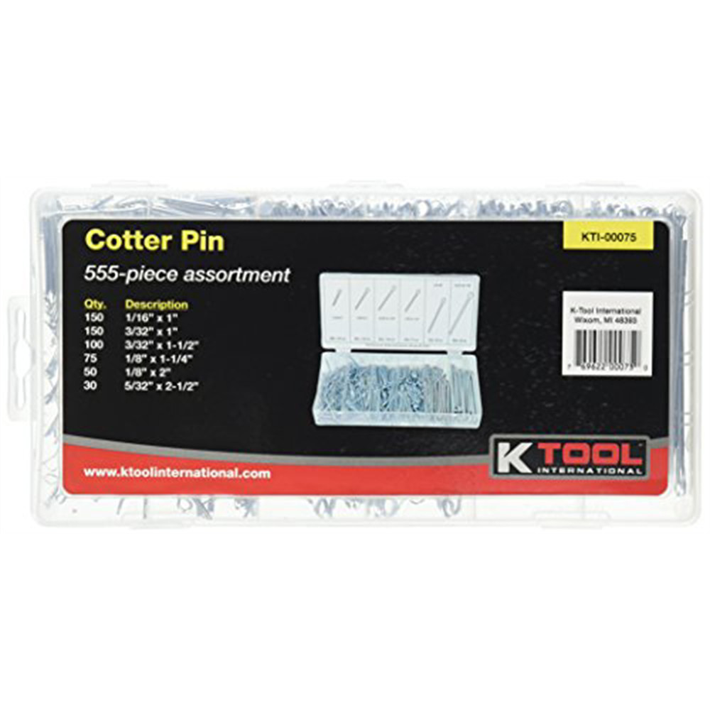 K-Tool 75 555-pc Cotter Pin Assortment (6 sizes)