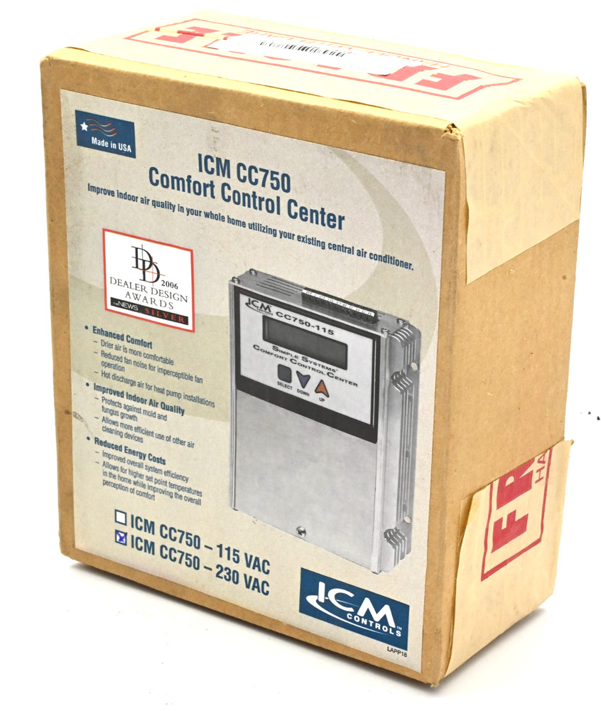 ICM Controls CC750 Variable Frequency/Variable Voltage Drive Speed Ctrl, 230VAC