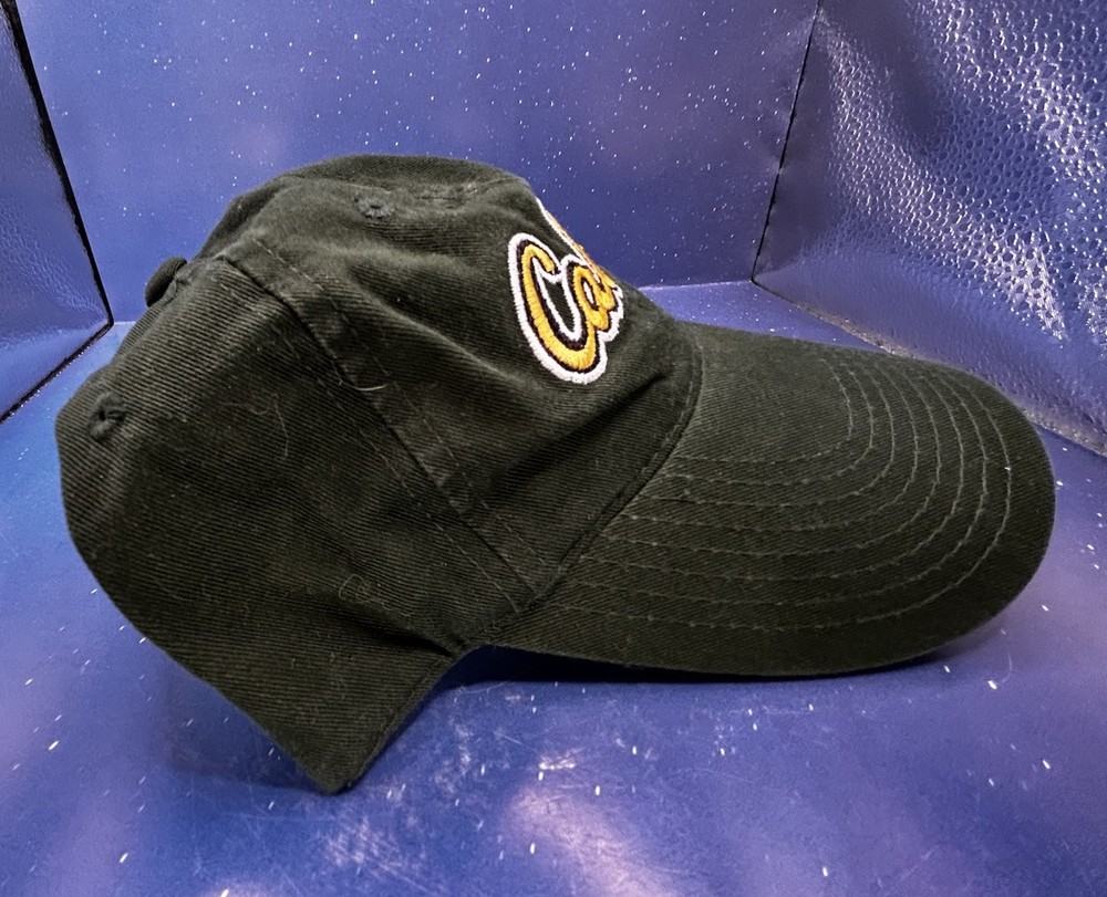 Vtg Cabelas Adjustable Strapback Cap Yellow Embroidery