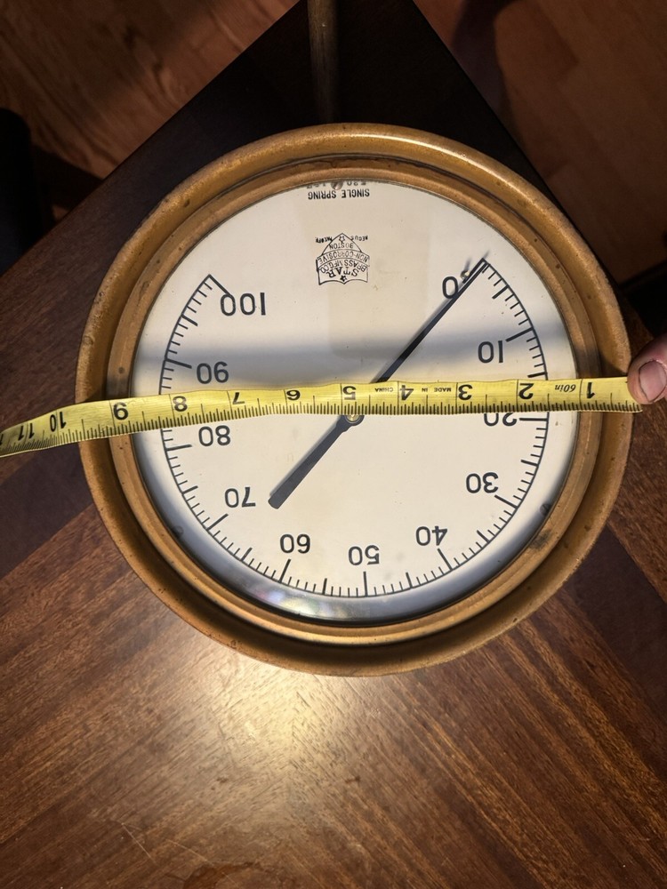 STAR BRASS MFG.CO Single Spring Gauge