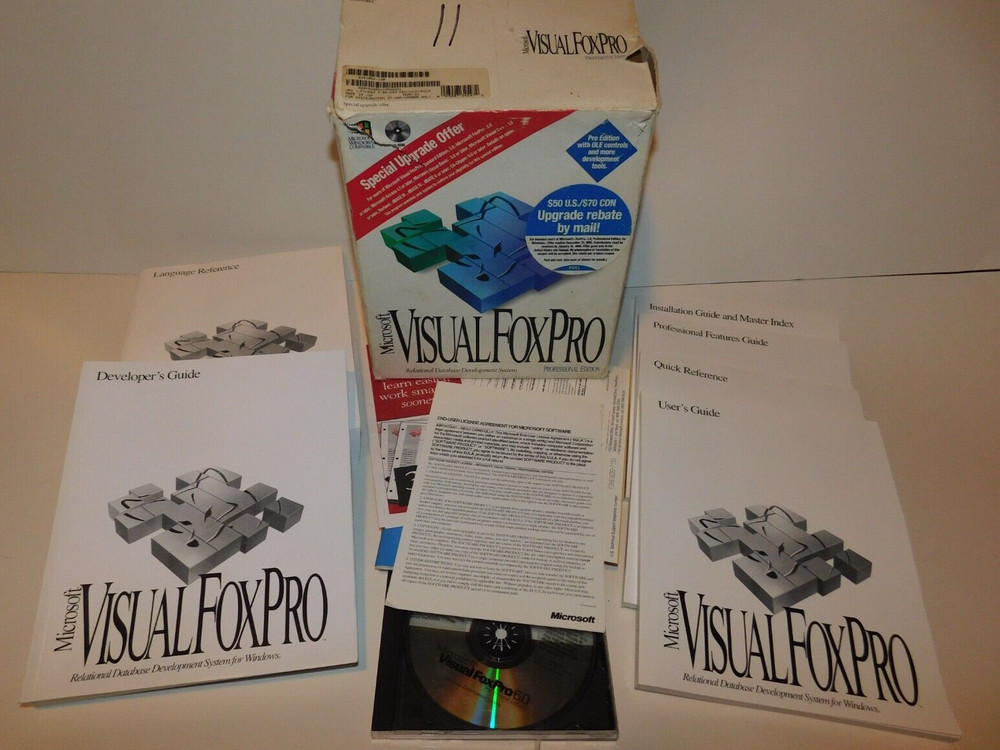 Microsoft Visual Fox Pro Professional Edition 6.0 CD Book Set