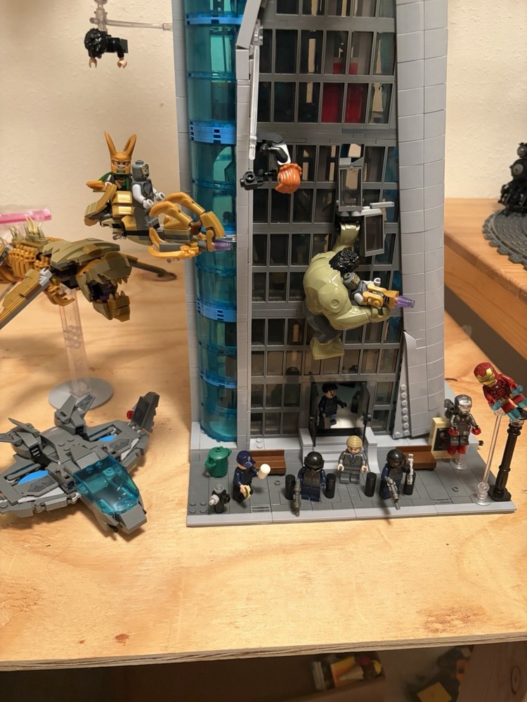 Brick built Avengers Tower 76269