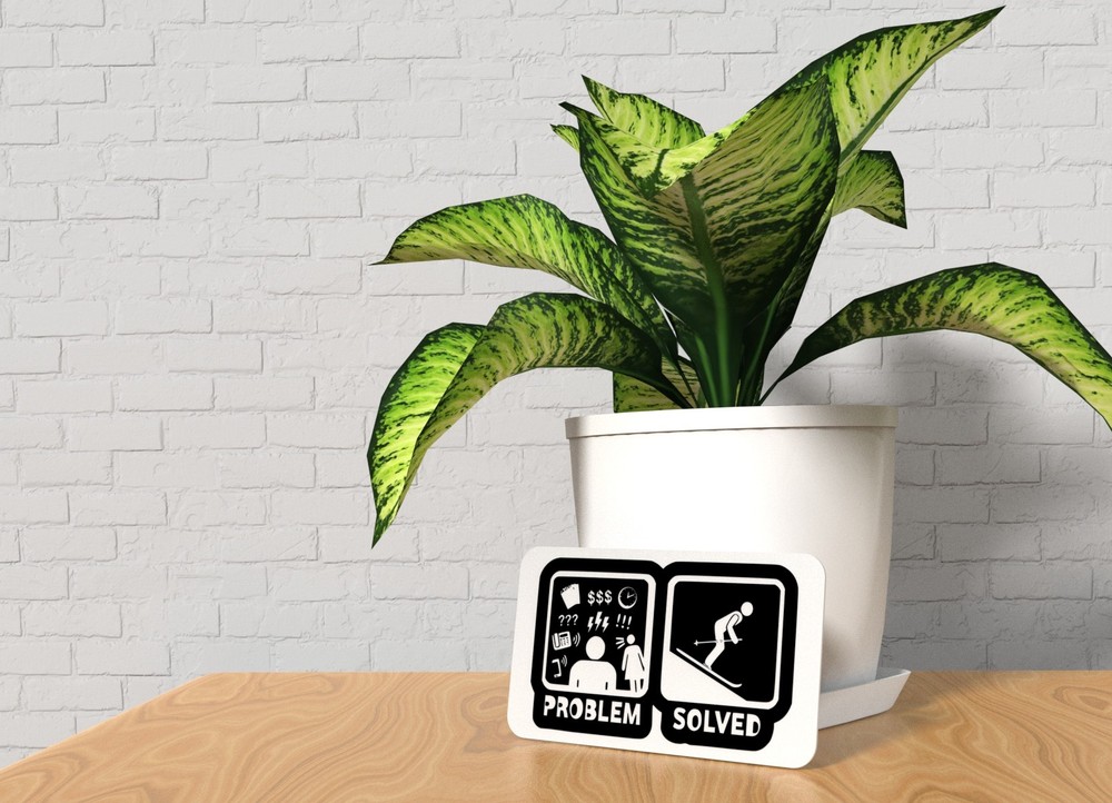 Problem Solved | Funny sign For Home or Office