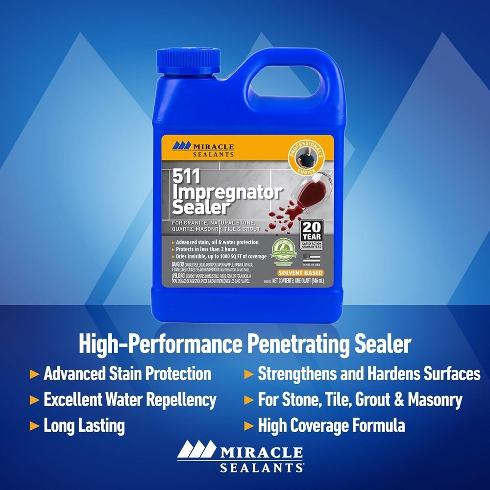 SCS Certified 511 Impregnator Sealer for Interior & Exterior Surface Safety