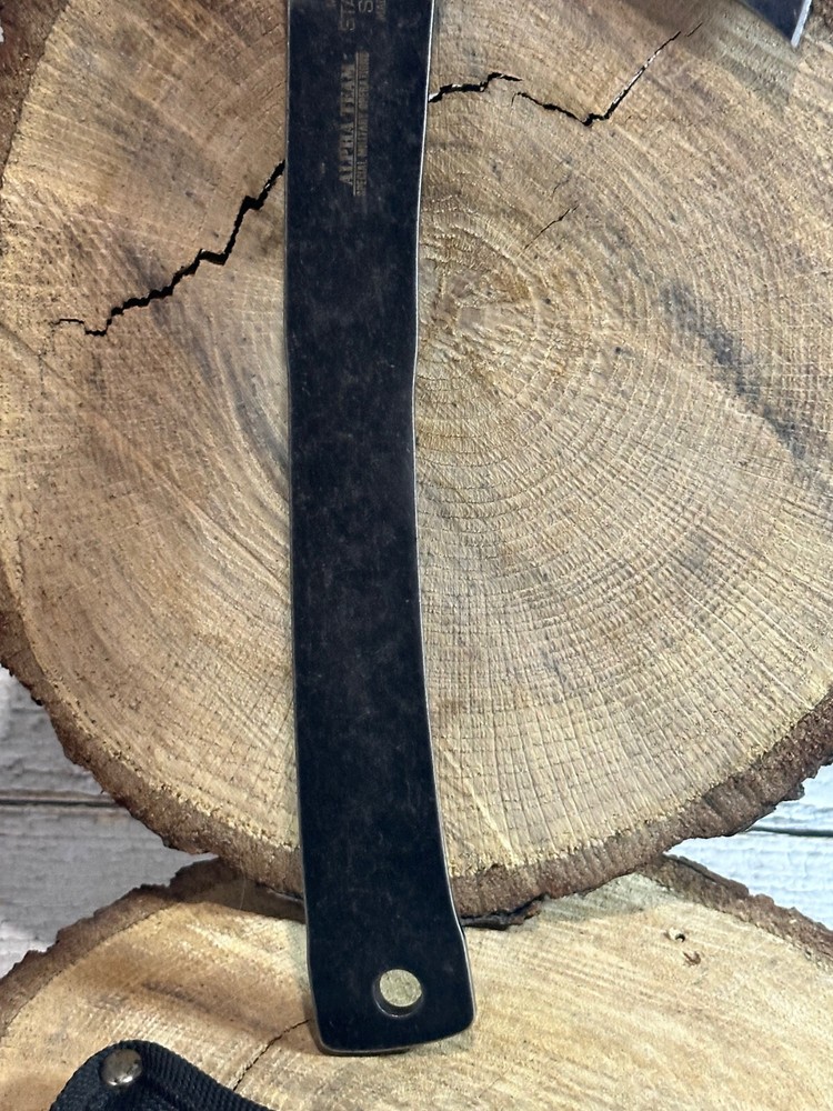 Master USA Stonewashed One Hand Throwing Axe 11" w/ Nylon Sheath