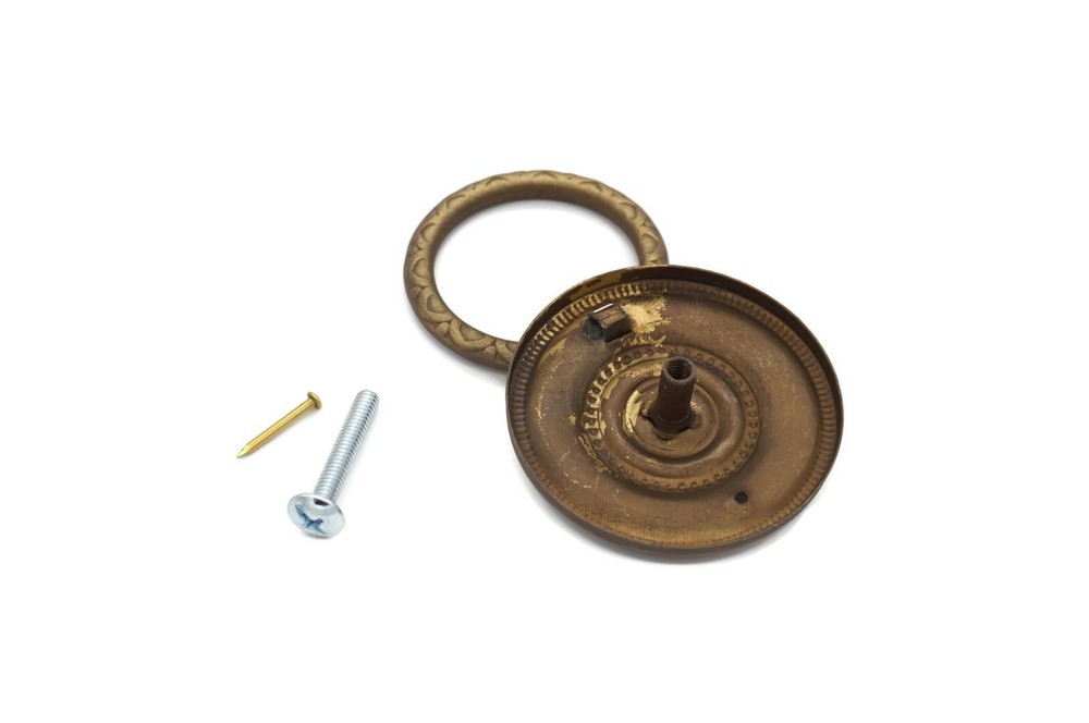 Single Post Drawer Pull Sheraton Pull Furniture Drawer Pull Cabinet Pull Brass