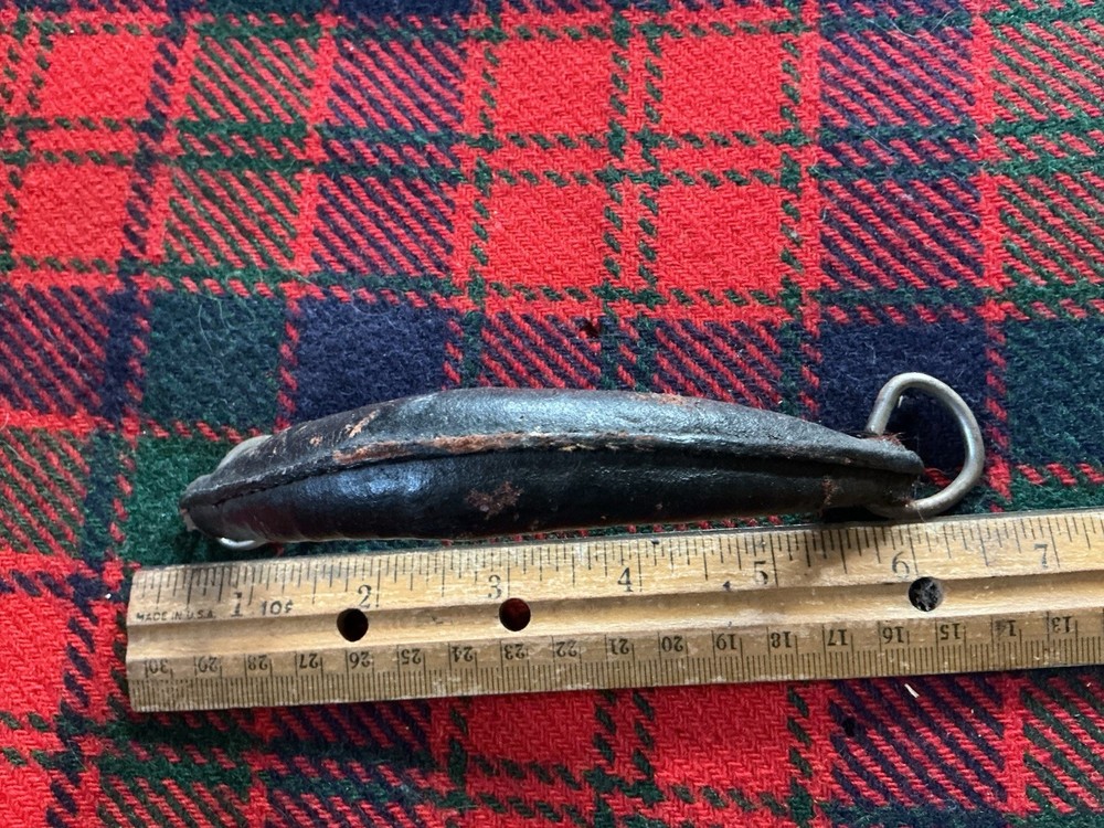 Original C.1925 Leather Guitar Case Handle With D Rings