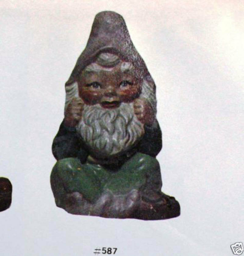 Gnome Sitting 8" Ceramic Bisque, Ready To Paint
