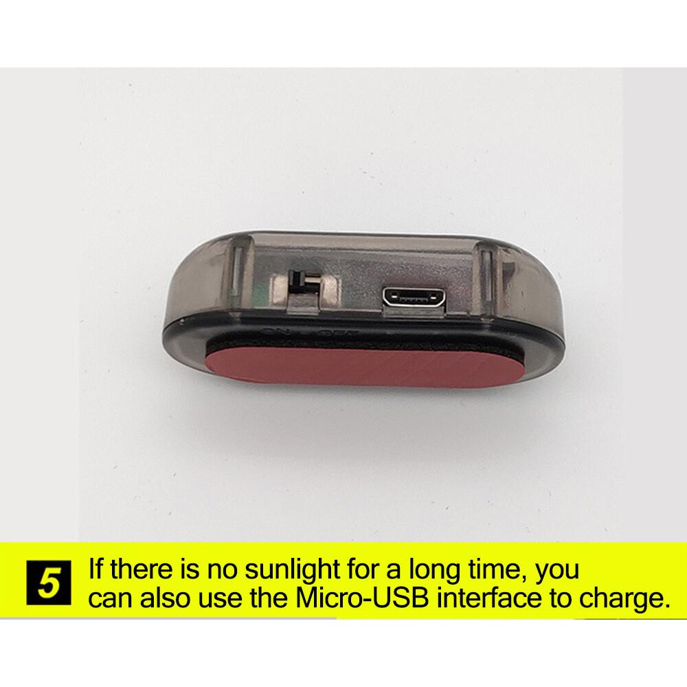 new Car Alarm LED Light Solar Security Warning Dummy System Flashing Light