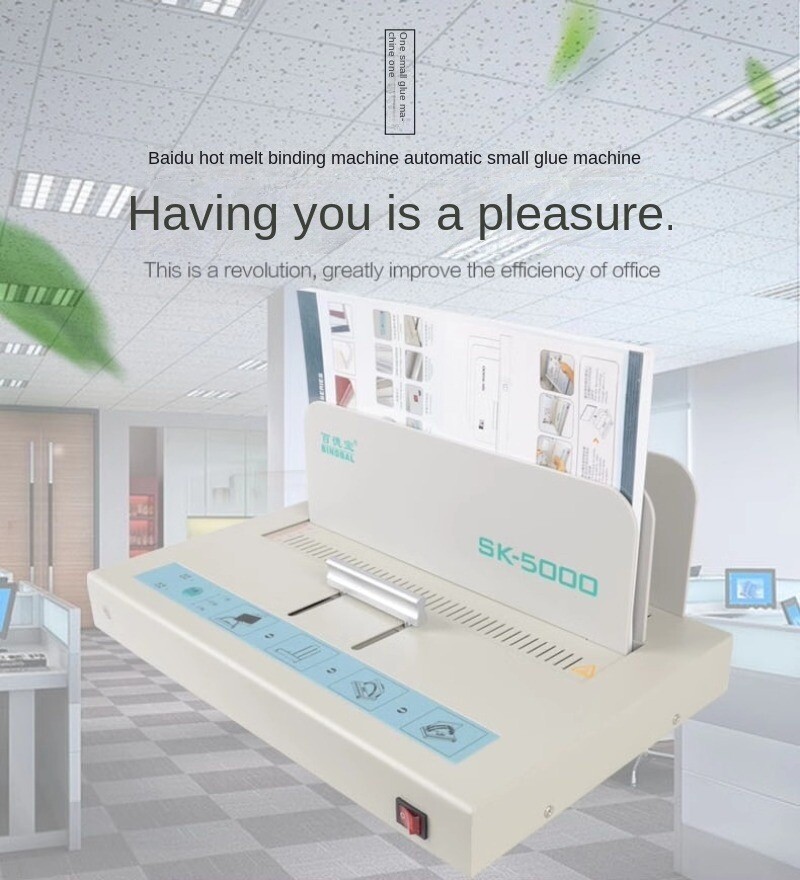 SK5000 Hot Melt Binding Machine Adhesive Machine Small Hot Melt Binding Machine