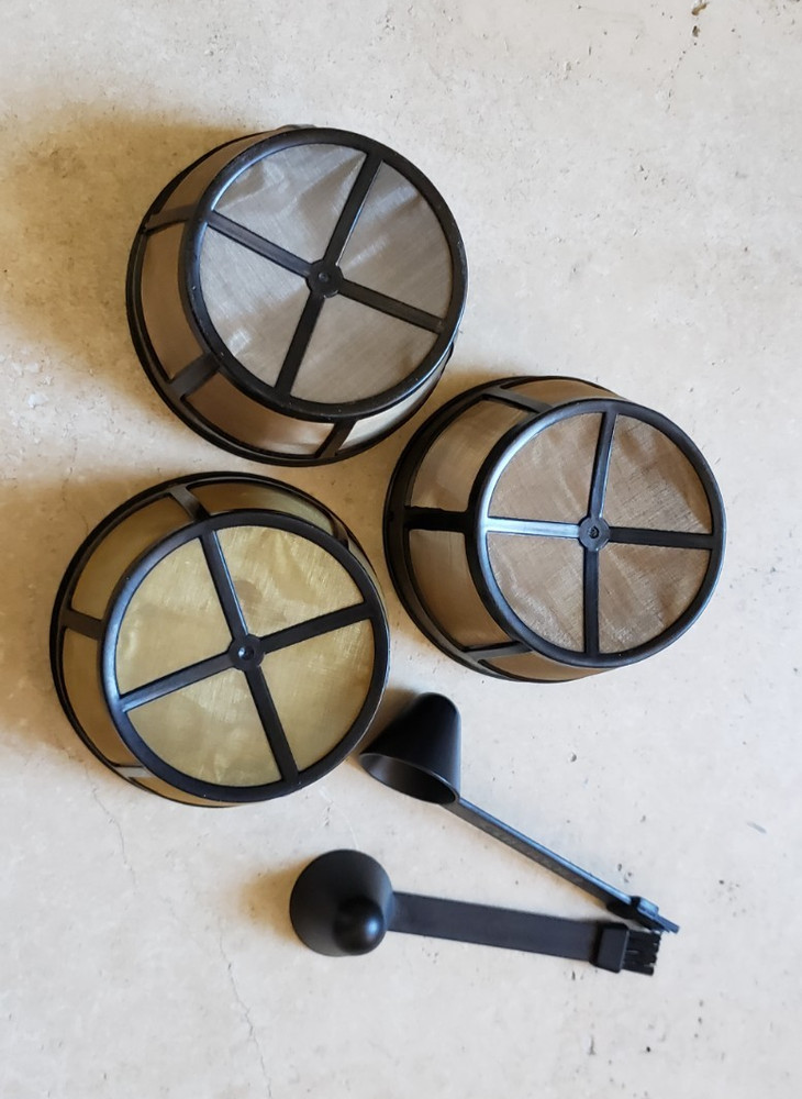 3 Cuisinart Grind & Brew Coffee Maker Gold Mesh Filter Baskets Replacement