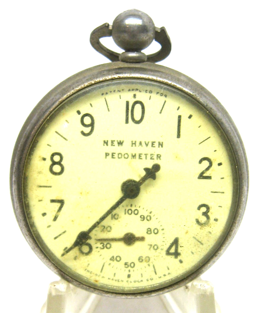 Vintage New Haven Pedometer, New Haven Clock Co., UNTESTED