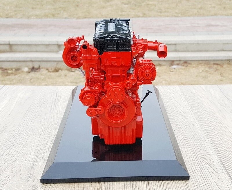 1:10 Cummins M15 Engine Transmission Construct Machine Equipment Diecast Model