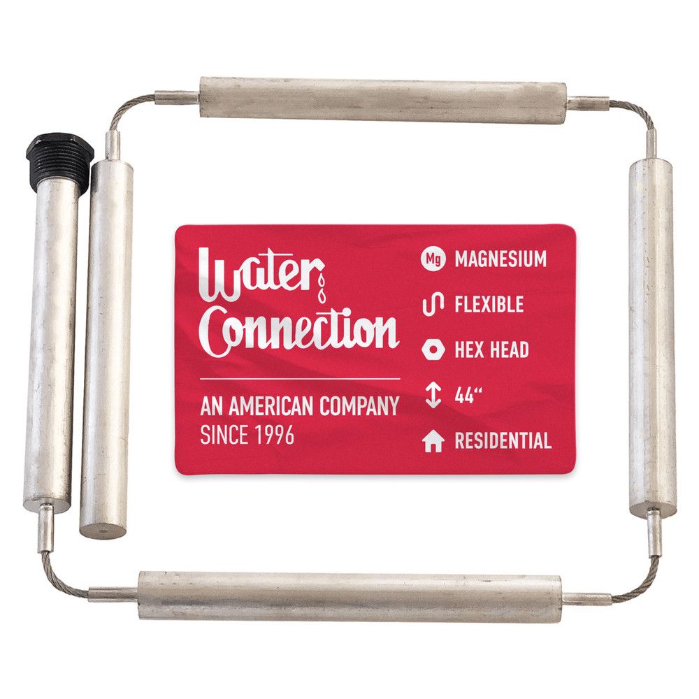 AR103 Segmented Magnesium Hex Plug Anode Rod (.750″ x 3/4″ x 44″)