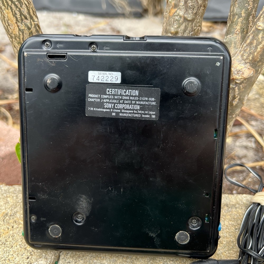 Vtg 1988 SONY DISCMAN MODEL D-2 Working See Description