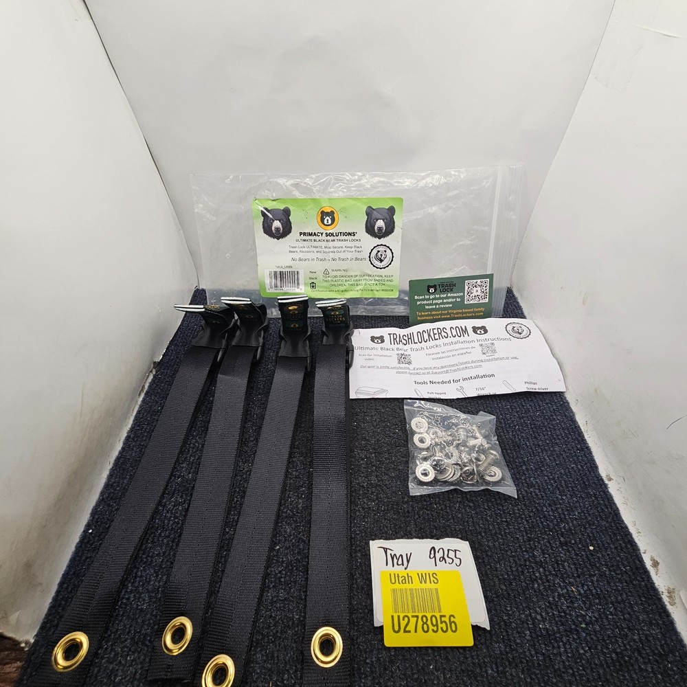 TrashLockers.com Primary Solutions Ultimate Black Bear Trash Locks