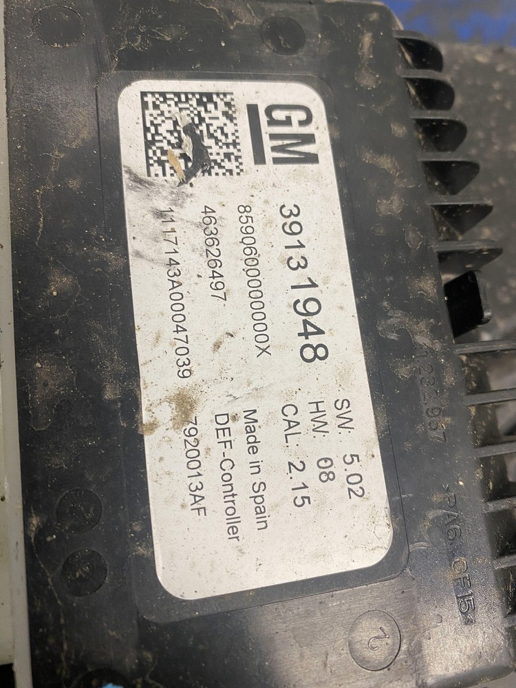 2017 CHEVY EXPRESS 2500 DEF DIESEL EXHAUST FLUID TANK
