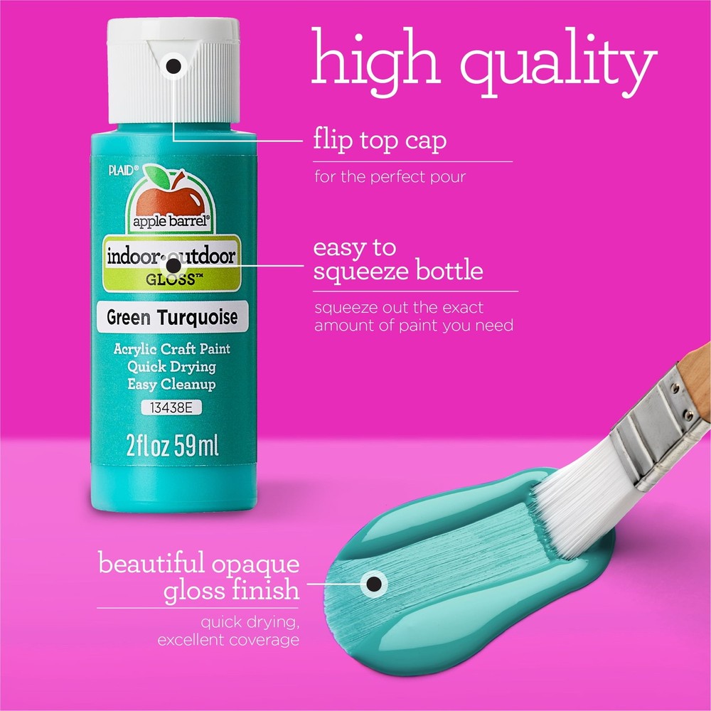 Acrylic Craft Paint, Matte , Essentials, 2 fl oz, 12 Pc