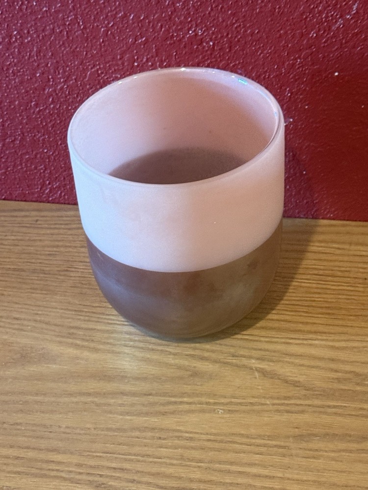 Plumrose Planter Vase Unmarked 7” Tall