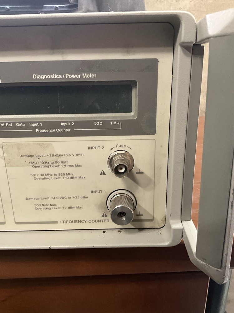 HEWLETT PACKARD 5348A MICROWAVE COUNTER POWER METER POWERS ON