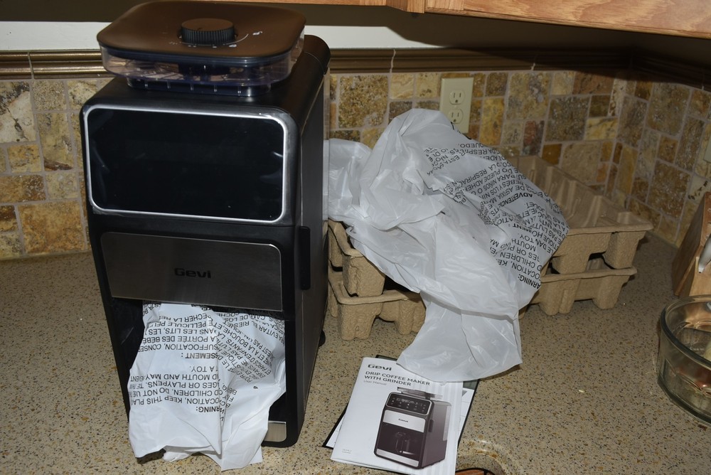 Gevi 10-Cup Drip Coffee Maker with Built-in Burr Grinder & Programmable Timer