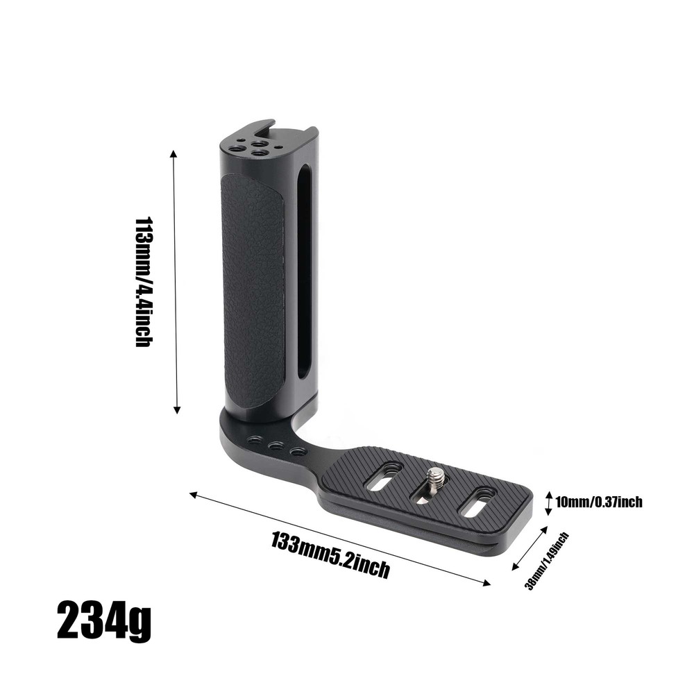 2nd Gen Universal Side Handle Grip + Arca Plate for DSLR Mirrorless Camera