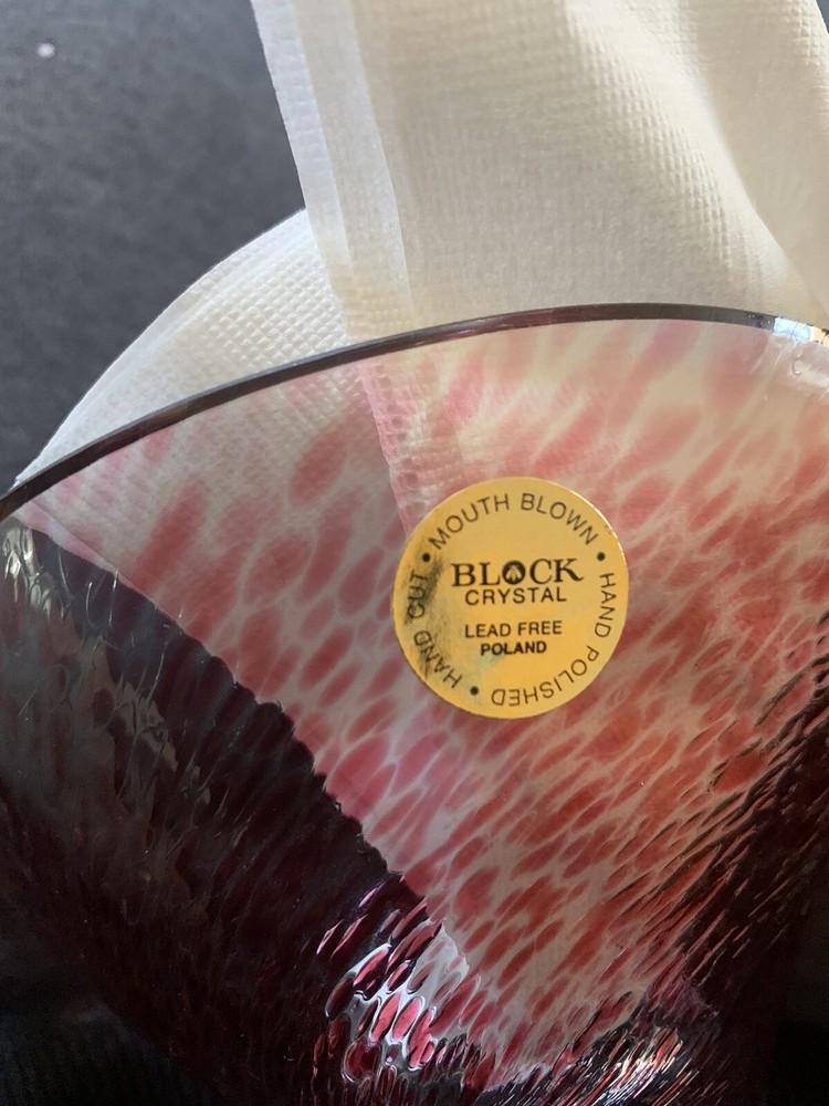 Mouth Blown Block Crystal Poland