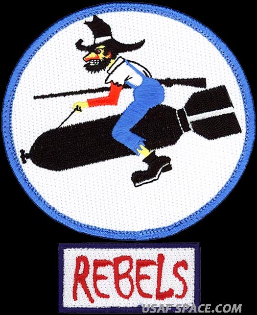 USAF 730th AIR MOBILITY TRAINING SQ –HERITAGE + REBELS POCKET TAB ORIGINAL PATCH
