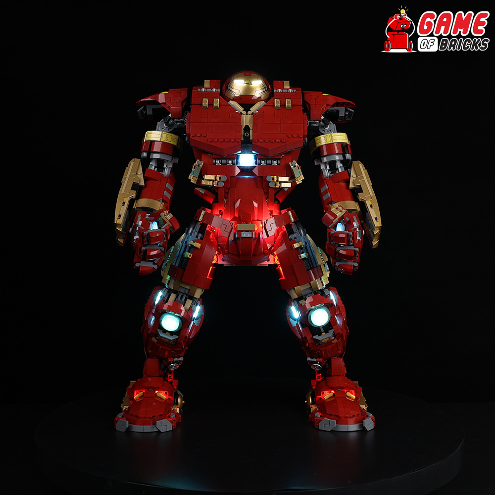 LED Light Kit for Hulkbuster - Compatible with LEGO® 76210 Set (Classic Version)