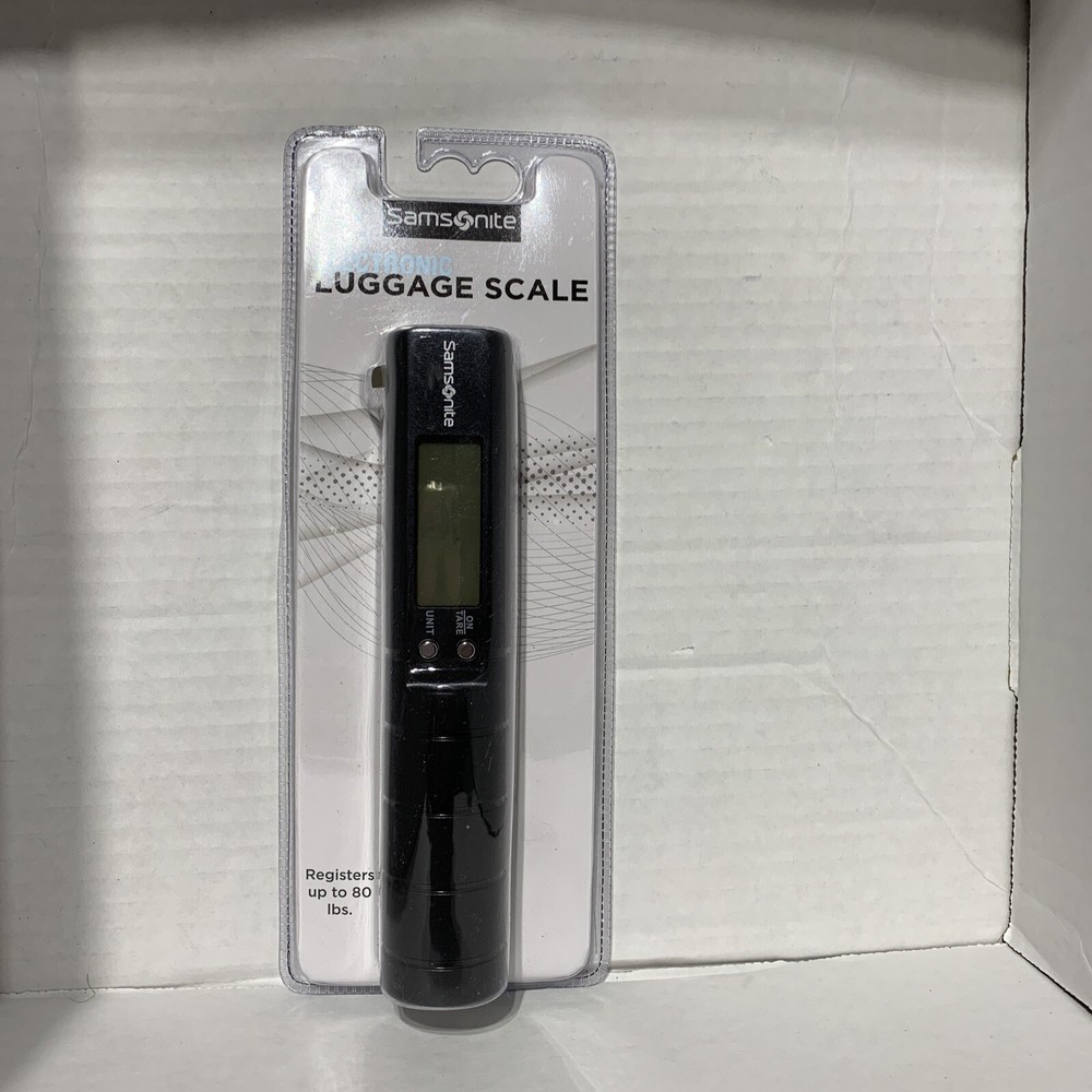 Samsonite Electronic Luggage Scale up to 80lbs Adjustable strap Comfortable Grip