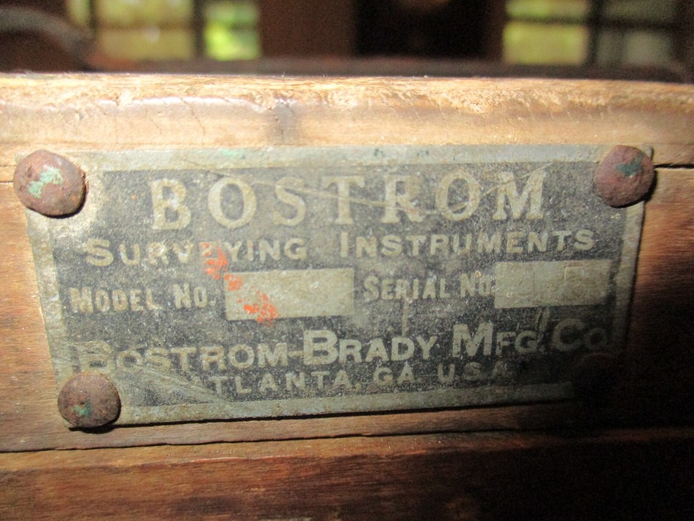 BOSTRUM SERVAYING INSTRUMENTS BOSTRUM BRADY MFG CO SCOPE & BOX ARCHITECT'S TOOL