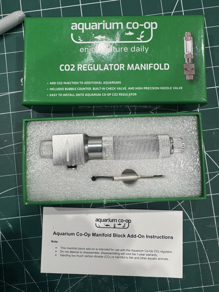 NEW AQUARIUM CO-OP ADD ON CO2 REGULATOR MANIFOLD