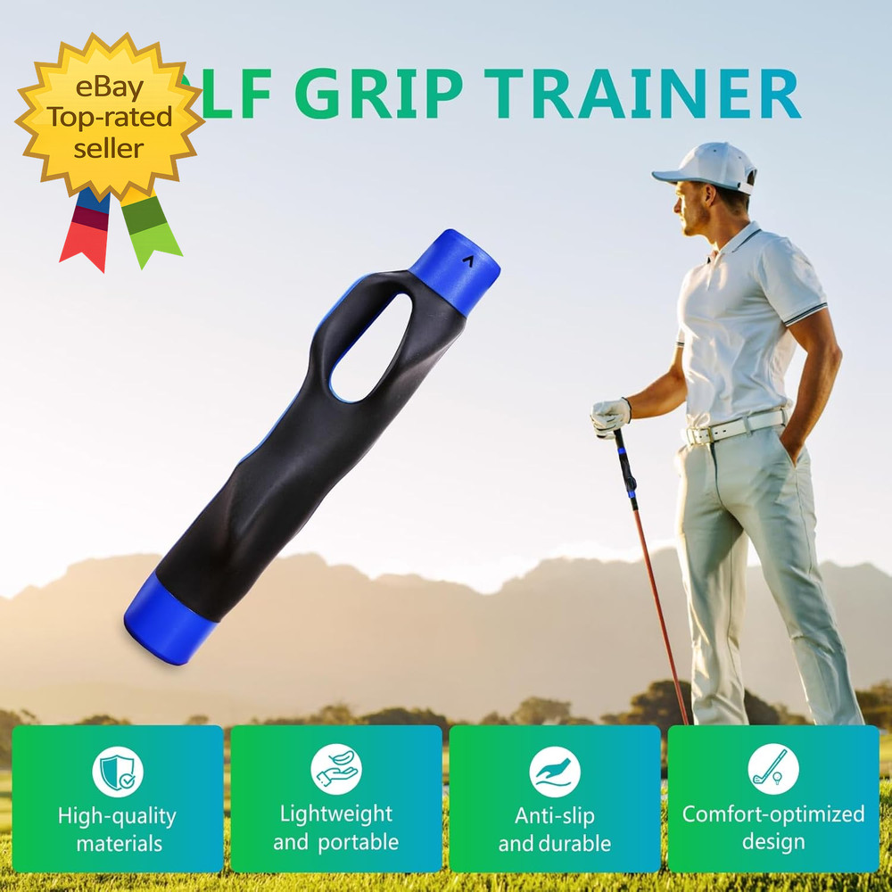 Golf Grip Trainer Golf Training Aid for Enhance Grip Strength and Swing Techniqu