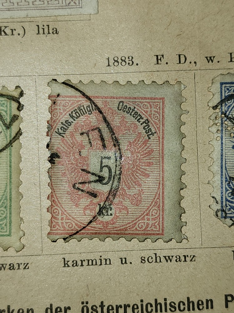 Foreign Osterreich 5 Kr Stamp Used - #I74
