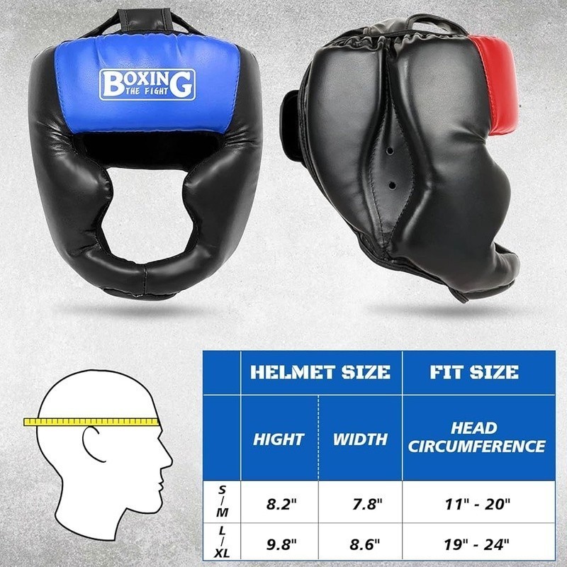 Boxing Headgear Adjustable Protective Lightweight Breathable Training Equipment