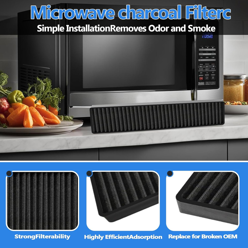 WB06X10807 Microwave Filter Replacement for GE Microwave Charcoal Filter Replace